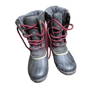 Sorel Slimpack Lace II Women’s Size 9 Duck Boots Black NL2348-010 Snow Boots siz